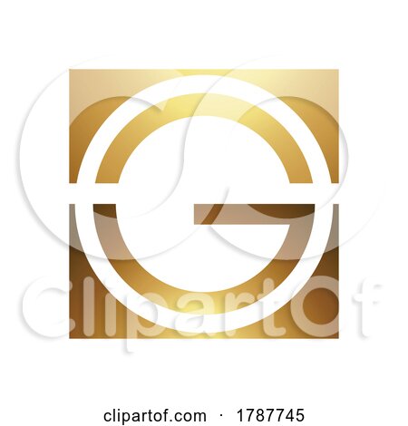 Golden Letter G Symbol on a White Background - Icon 7 by cidepix
