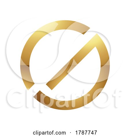 Golden Letter G Symbol on a White Background - Icon 9 by cidepix