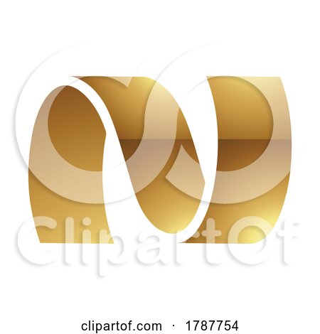 Golden Letter N Symbol on a White Background - Icon 5 by cidepix