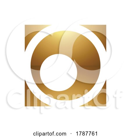 Golden Letter O Symbol on a White Background - Icon 3 by cidepix