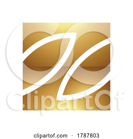 Golden Letter Z Symbol on a White Background - Icon 9 by cidepix