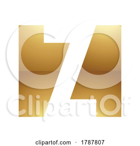 Golden Letter Z Symbol on a White Background - Icon 3 by cidepix