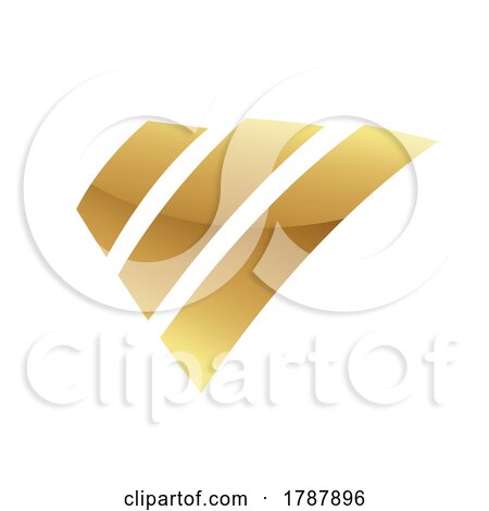 Golden Glossy Bars on a White Background by cidepix
