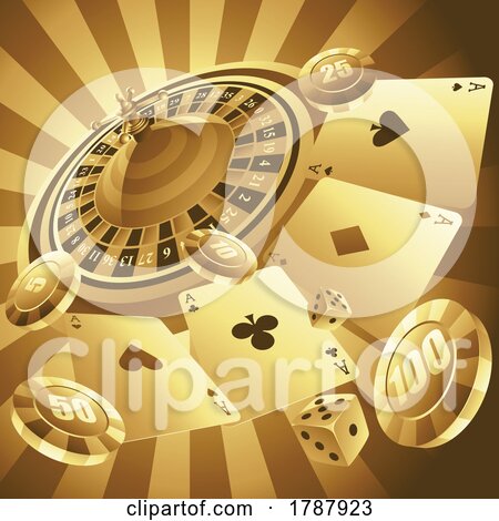 Golden Casino Background by cidepix