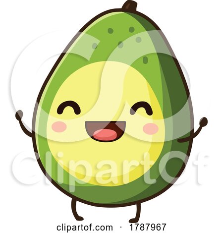 Cartoon Cute Kawaii Avocado by yayayoyo