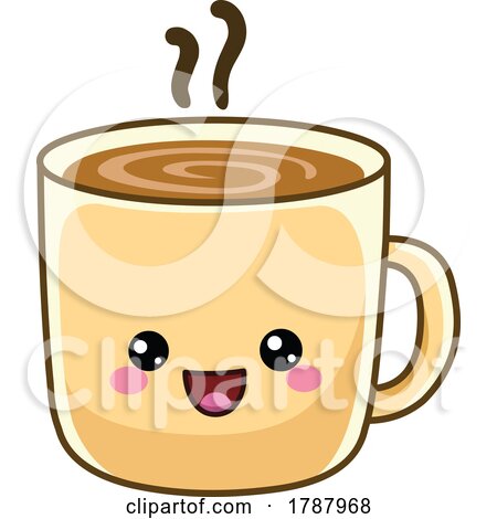 Cartoon Cute Kawaii Coffee Cup by yayayoyo