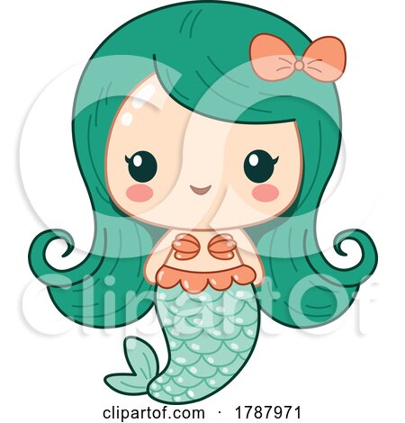 Cartoon Cute Kawaii Mermaid by yayayoyo