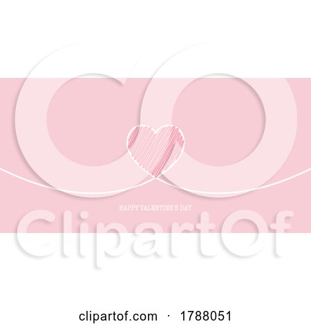 Minimalistic Design Banner for Valentines Day by KJ Pargeter