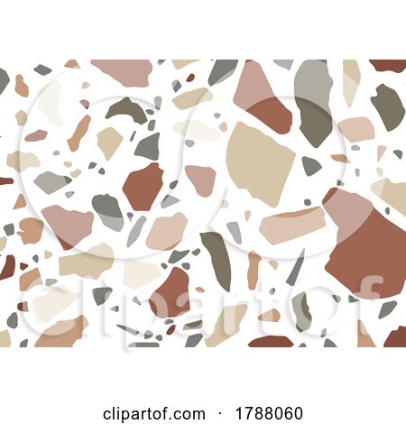 Abstract Background with Terrazzo Style Pattern Design by KJ Pargeter