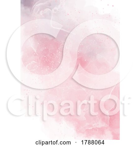 Pink Watercolor Background by KJ Pargeter