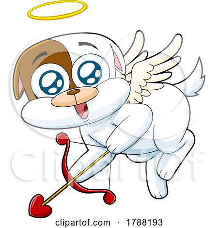Cartoon Cupid Dog by Hit Toon