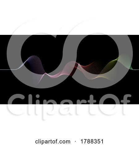 Abstract Banner with Flowing Particle Dots by KJ Pargeter