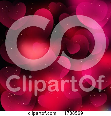 Valentines Day Background with Bokeh Lights Design by KJ Pargeter