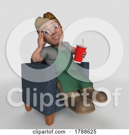 3D Cartoon Shop Keeper Character by KJ Pargeter