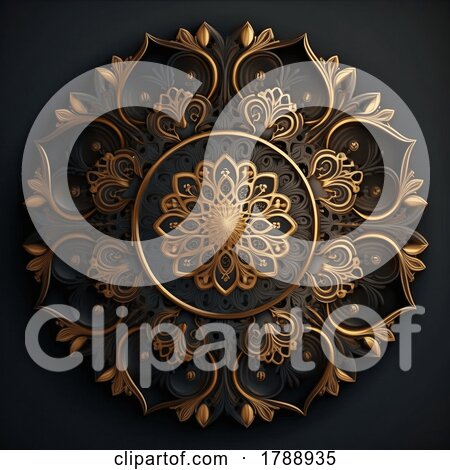 3D Mandala Background Design by KJ Pargeter