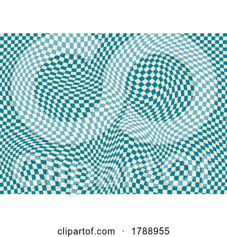 Abstract Background with Distorted Checkerboard Design by KJ Pargeter