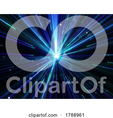 3D Abstract Background with Warp Tunnel Effect Design by KJ Pargeter