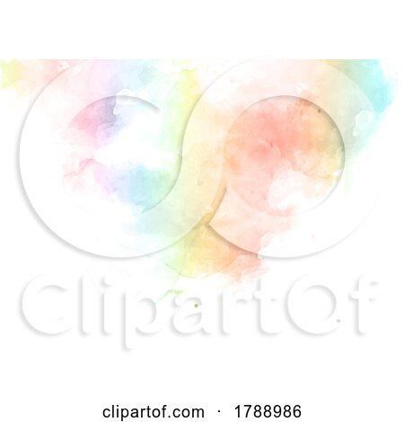 Pastel Coloured Hand Painted Watercolour Background by KJ Pargeter