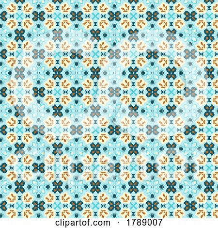 Abstract Pattern Background with Mandala Style Design by KJ Pargeter