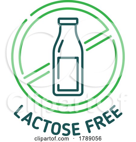 Lactose Free Label Design by Vector Tradition SM