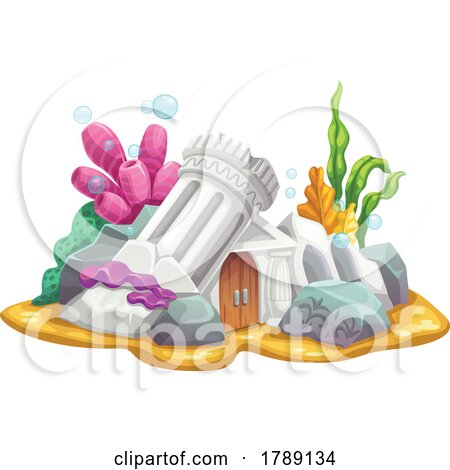 Under Sea Fairy or Mermaid House by Vector Tradition SM