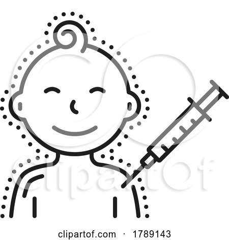 Boy Getting Vaccinated Icon by Vector Tradition SM