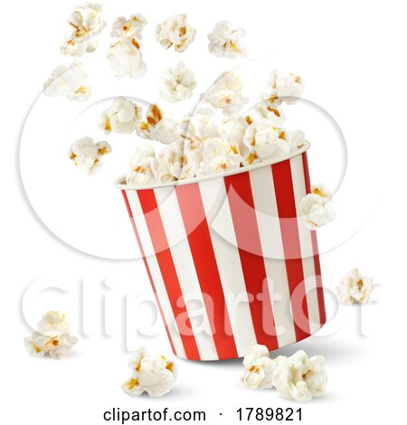 3d Popcorn and Bucket by Vector Tradition SM