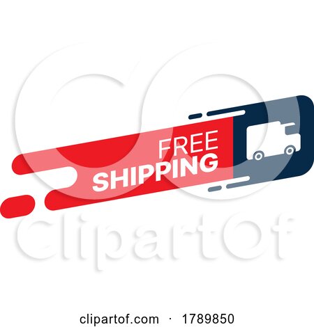Delivery Truck and Free Shipping Icon by Vector Tradition SM