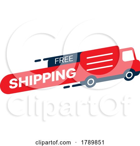 Delivery Truck and Free Shipping Icon by Vector Tradition SM