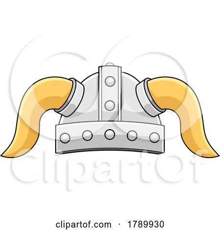 Cartoon Horned Viking Helmet by Hit Toon