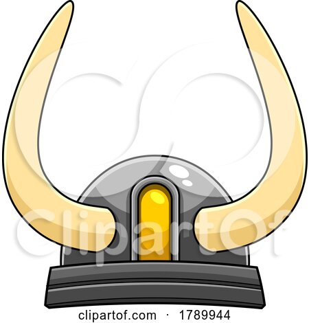 Cartoon Horned Viking Helmet by Hit Toon