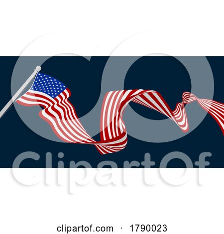 American Flag Design by AtStockIllustration