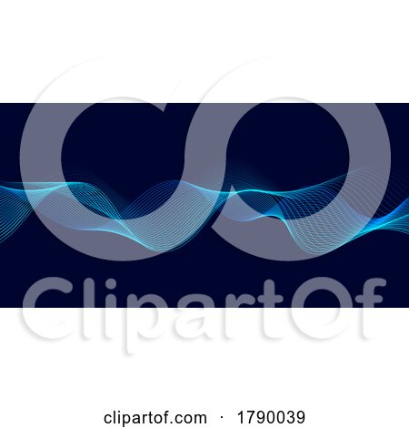 Banner with an Abstract Design of Flowing Waves by KJ Pargeter