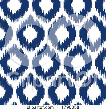 Abstract IKAT Style Pattern Background by KJ Pargeter