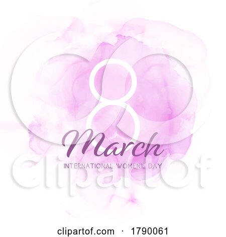 International Womens Day Background with Watercolour Design 2202 by KJ Pargeter