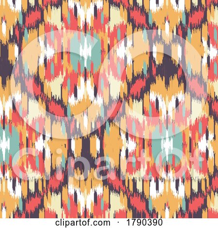 Abstract IKAT Styled Pattern Design Background by KJ Pargeter