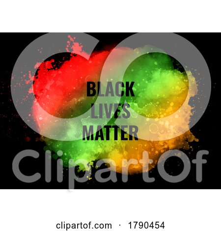 Watercolour Black Lives Matter Background by KJ Pargeter