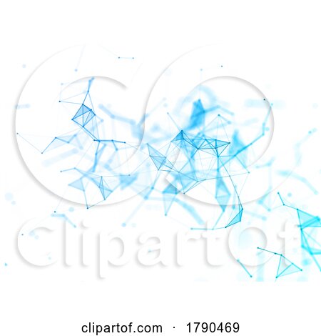 3D Abstract Background with Plexus Design by KJ Pargeter