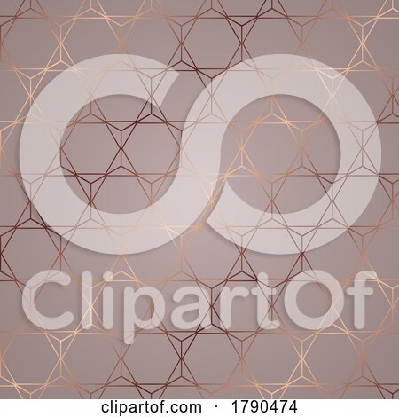 Abstract Pattern Background in Rose Gold Colours by KJ Pargeter