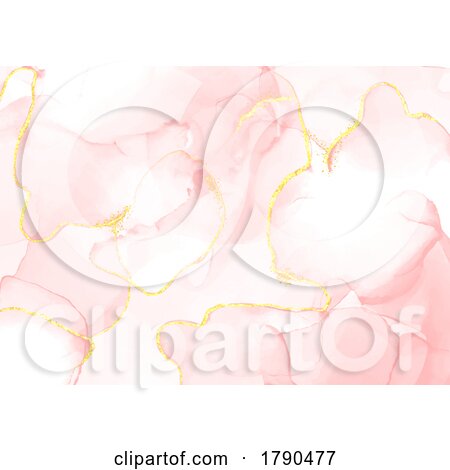 Elegant Pastel Pink Alcohol Ink Background by KJ Pargeter