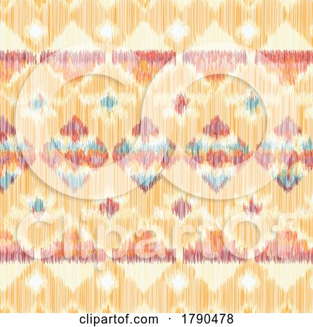 Ethnic Pattern Background in IKAT Style by KJ Pargeter