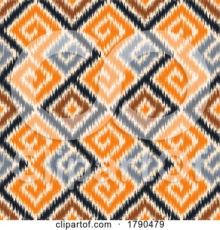 Ethnic Pattern Background with IKAT Styled Design by KJ Pargeter