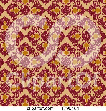 Pattern Background with IKAT Styled Design by KJ Pargeter