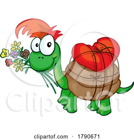 Valentines Day Turtle by Domenico Condello