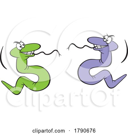 Cartoon Fighting Snakes by Johnny Sajem