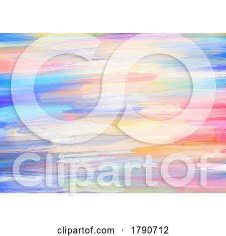 Pastel Coloured Hand Painted Background with an Abstract Oil Painting Design by KJ Pargeter
