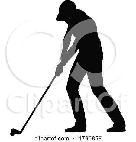 Golfer Golf Sports Person Silhouette by AtStockIllustration