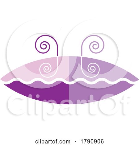 Purple Icon with Swirls by Lal Perera