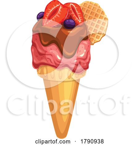 Ice Cream Cone by Vector Tradition SM