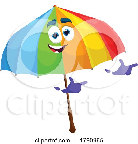 Umbrella Mascot by Vector Tradition SM